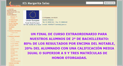 Desktop Screenshot of iesmargaritasalas.edu.es